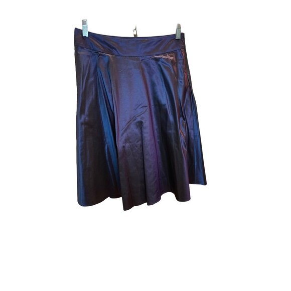 Banana Republic NWT Iridescent Purple A-Line Skirt Sz 4 - Picture 1 of 9